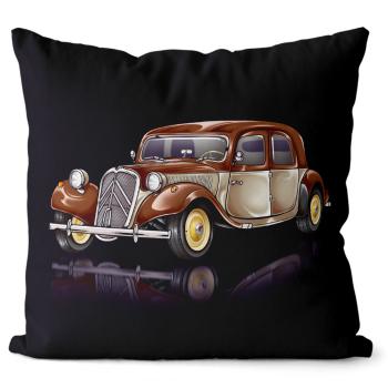 Polštář Citröen Traction Avant Brown (Velikost: 55 x 55 cm)