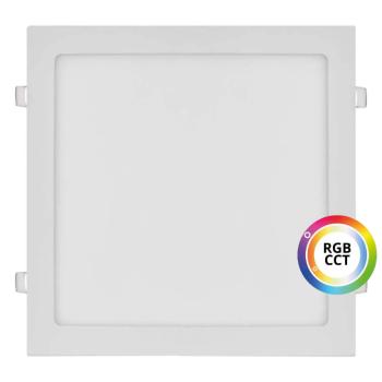 T-LED Bílý vestavný LED panel hranatý 300 x 300mm 36W 24V RGB+CCT 102337