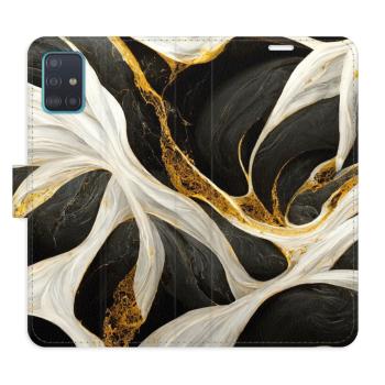 Flipové pouzdro iSaprio - BlackGold Marble - Samsung Galaxy A51