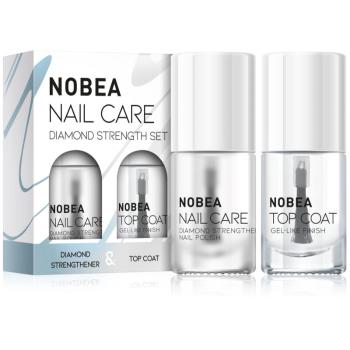 NOBEA Nail Care Diamond Strength Set set de lacuri de unghii Diamond strength set