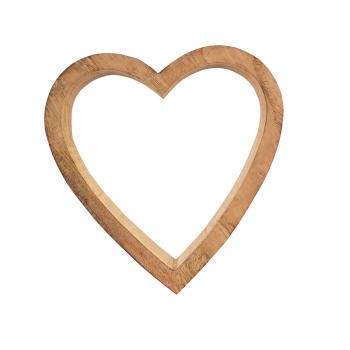 InDecor Szív mangófa, 20 x 3,5 x 20 cm, L