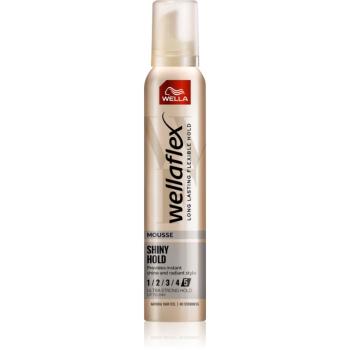 Wella Wellaflex Shiny Hold pěnové tužidlo pro lesk 200 ml