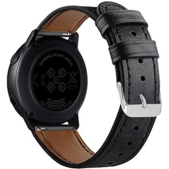 Eternico Leather Band universal Quick Release 20mm černý (AET-SMQRLEA25B-20)