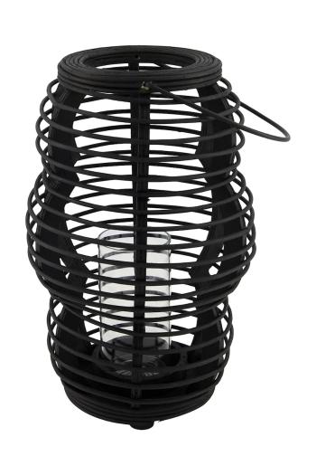 lámpás 18 x 18 x 28 cm fekete