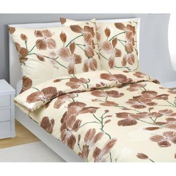 Bellatex Bavlnené obliečky Záhrada béžová, 140 x 200 cm, 70 x 90 cm