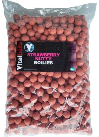 Vitalbaits boilies strawberry nutty - 5 kg 24 mm