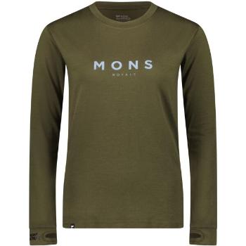 MONS ROYALE YOTEI CLASSIC Dámské merino tričko, khaki, velikost