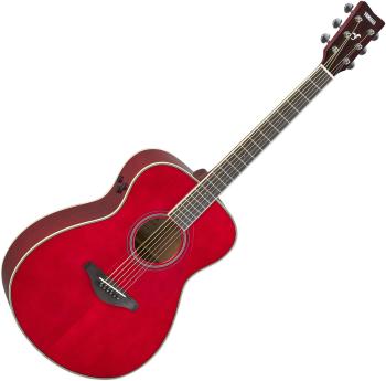 Yamaha FS-TA Ruby Red Elektroakustická kytara Jumbo