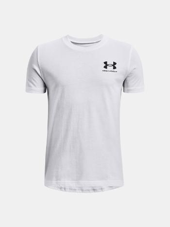 Under Armour UA B Sportstyle Left Chest SS Triko dětské Bílá