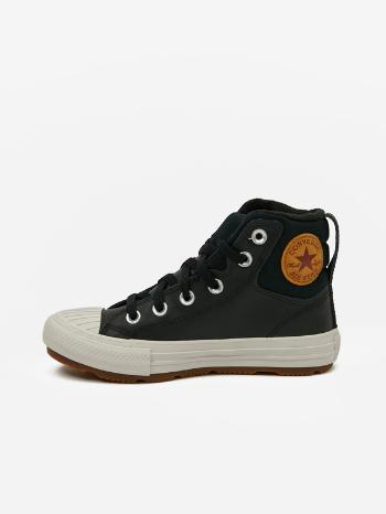 Converse Chuck Taylor All Star Berkshire Boot Leather Tenisky dětské Černá