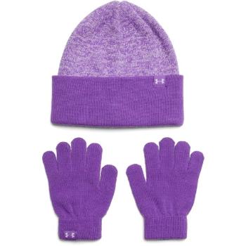 Under Armour BEANIE COMBO Set čepice a rukavice, fialová, velikost