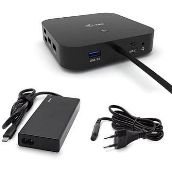 i-tec USB-C Dual Display Docking Station s Power Delivery 65 W + i-tec Universal Charger 77 W (C31DUALDPDOCKPD65W)