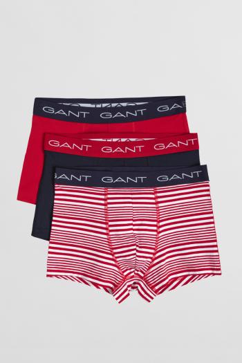 SPODNÍ PRÁDLO GANT BOY'S MARITIME STRIPE TRUNK 3-PACK RUBY RED