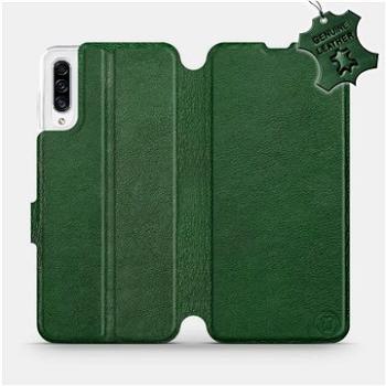 Flip pouzdro na mobil Samsung Galaxy A30s - Zelené - kožené -   Green Leather (5903516062935)