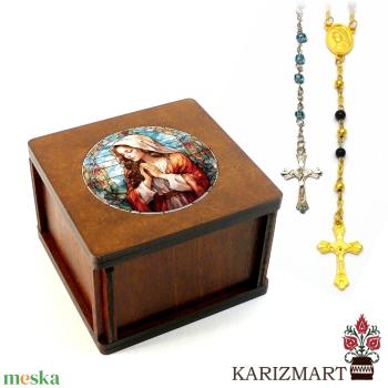 ✟ Rózsafüzér díszdobozzal #DD01-RF-12