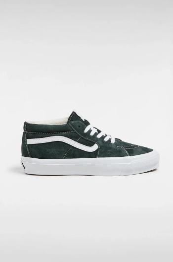 Semišové tenisky Vans Premium Classics LX Sk8-Mid Reissue 83 zelená farba, VN000CQQPRM1