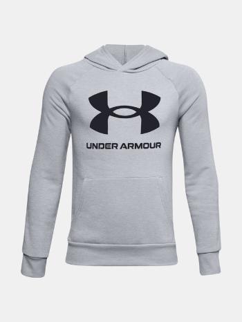 Under Armour Rival Rival Hoodie Mikina dětská Šedá