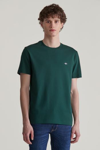 TRIČKO GANT REG SHIELD SS T-SHIRT TARTAN GREEN