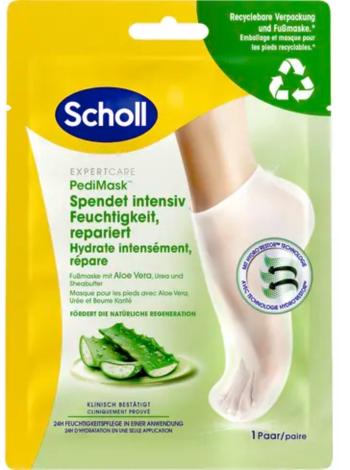 Scholl Hydratační maska na nohy s Aloe Vera PediMask™ (Foot Mask) 1 pár