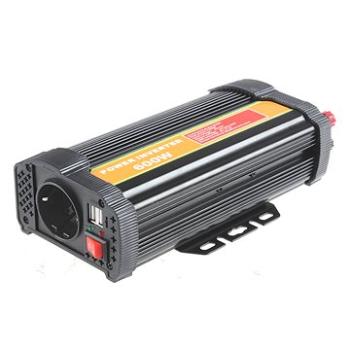 BYGD P600U - měnič napětí 12V na 230V 600W (P600U)