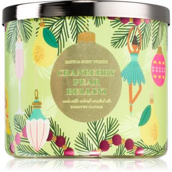 Bath & Body Works Cranberry Pear Bellini vonná svíčka 411 g