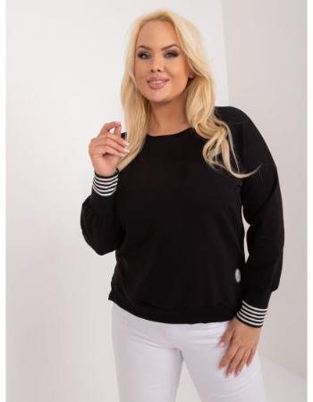 Dámská halenka plus size černá 