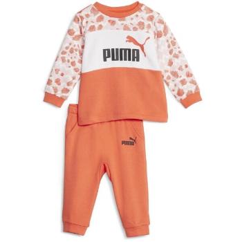 Puma ESSENTIALS MIX MTCH Dětská sportovní teplákovka, oranžová, velikost