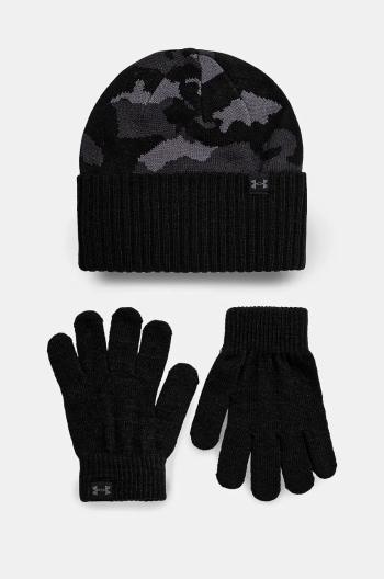 Čepice a dětské rukavice Under Armour B Beanie černá barva, 1386641