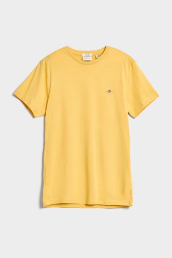 TRIČKO GANT SLIM SHIELD SS T-SHIRT PARCHMENT YELLOW