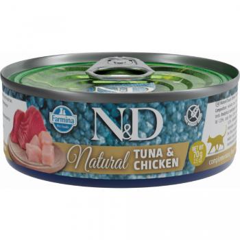 Konzerva N&D Natural Tuna&Chicken 70g