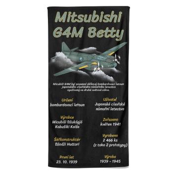 Osuška Mitsubishi G4M Betty (Velikost osušky: 70x140cm)