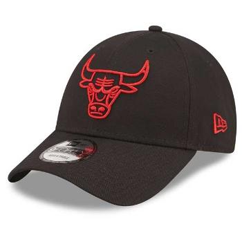 kšiltovka New Era 9Forty Neon Outline Chicago Bulls Cap Black Red - UNI