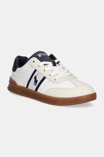 Dětské sneakers boty Polo Ralph Lauren HERITAGE COURT III T-TOE bílá barva, RL01253100