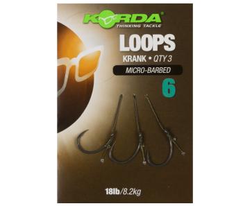 Korda hotové návazce loop rigs krank micro barbed 8,2 kg-háček 6