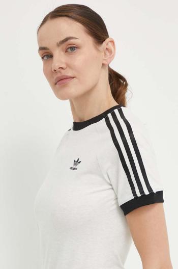 Tričko adidas Originals šedá barva, IR8104