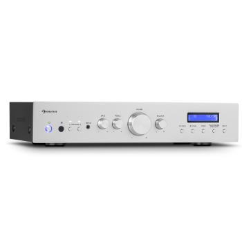 Auna AMP-CD608 DAB, HIFI stereo zesilovač, 4x100W, RMS, DAB+BT, optický vstup, dálkový ovladač