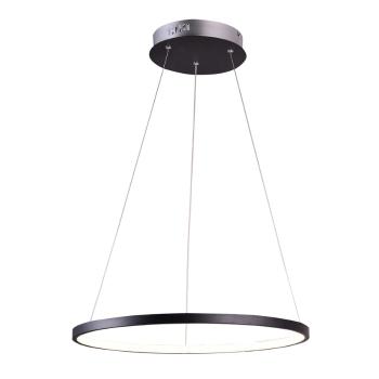 Candellux Černé závěsné LED svítidlo Lune kulaté 29cm 18W 31-64653