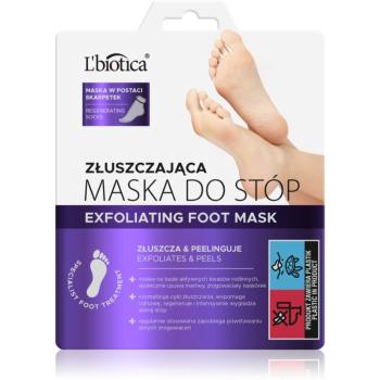 L’biotica Masks exfoliační ponožky pro zjemnění a hydrataci pokožky nohou 1 pár