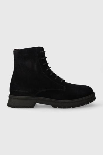 Semišové boty Tommy Hilfiger CORE SUEDE BOOT pánské, tmavomodrá barva, FM0FM04674