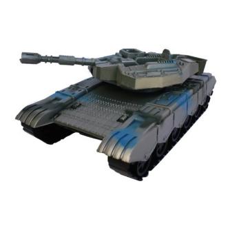 Vojenský tank na setrvačník 30 cm - vojenská zelená