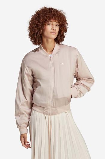 Bomber bunda adidas Originals žlutá barva, přechodná, HA7156-beige