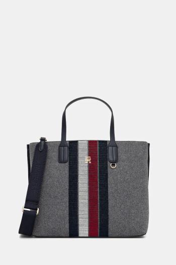 Kabelka Tommy Hilfiger šedá barva, AW0AW17034