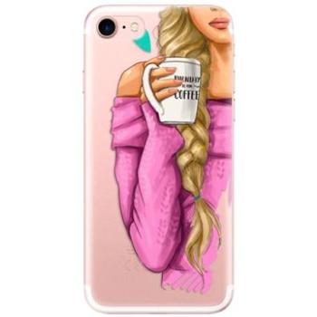 iSaprio My Coffe and Blond Girl pro iPhone 7/ 8/ SE 2020/ SE 2022 (coffblon-TPU2_i7)