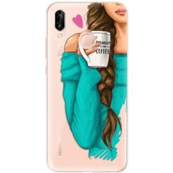 iSaprio My Coffe and Brunette Girl pro Huawei P20 Lite (coffbru-TPU2-P20lite)