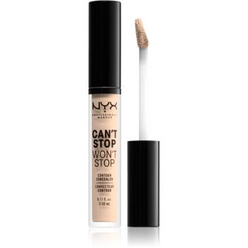 NYX Professional Makeup Can't Stop Won't Stop tekutý korektor odstín 04 Light Ivory 3.5 ml