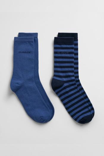 PONOŽKY GANT STRIPE SOCKS 2-PACK VINTAGE BLUE