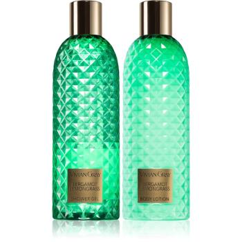 Vivian Gray Gemstone Bergamot & Lemongras dárková sada na tělo 2x300 ml