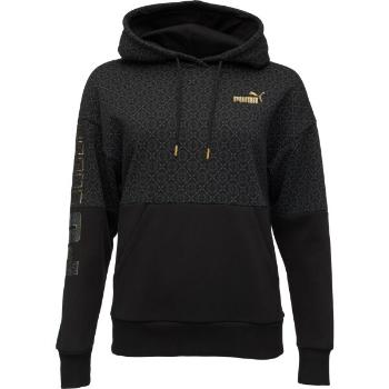 Puma POWER LOGO LOVE HOODIE Dámská mikina, černá, velikost