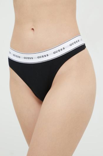 Tanga Guess CARRIE černá barva, O97E04 KBBU1