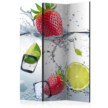 Paraván Fruit cocktail Dekorhome 135x172 cm (3-dílný)